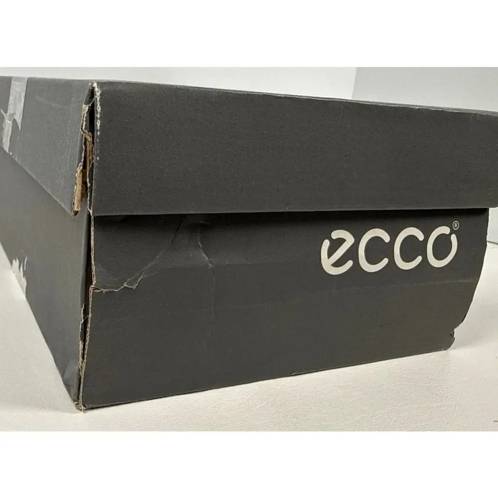 Ecco Soft 7 Casual Sneaker Womens‎ 7 7.5 EU 38 Nubuck Leather Grey Rose Flat